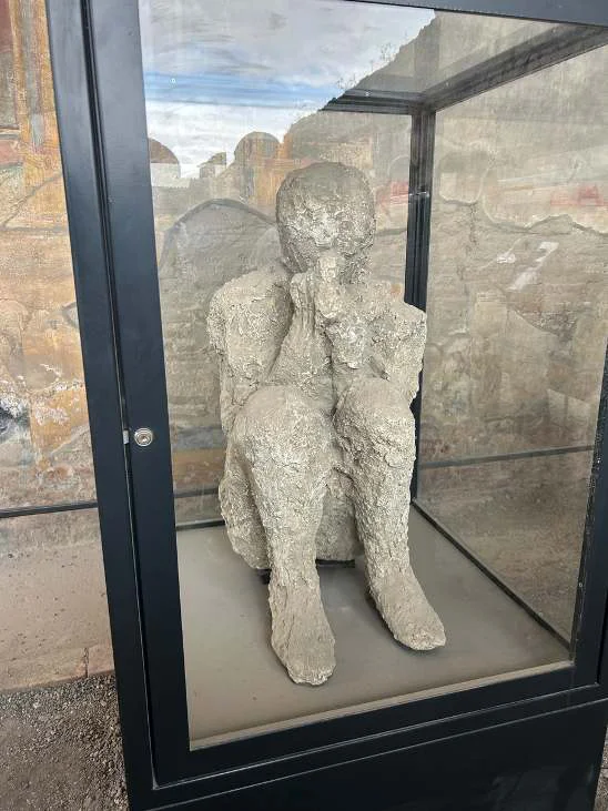 Arnab Sarkar at the ancient ruins of Pompeii, Italy