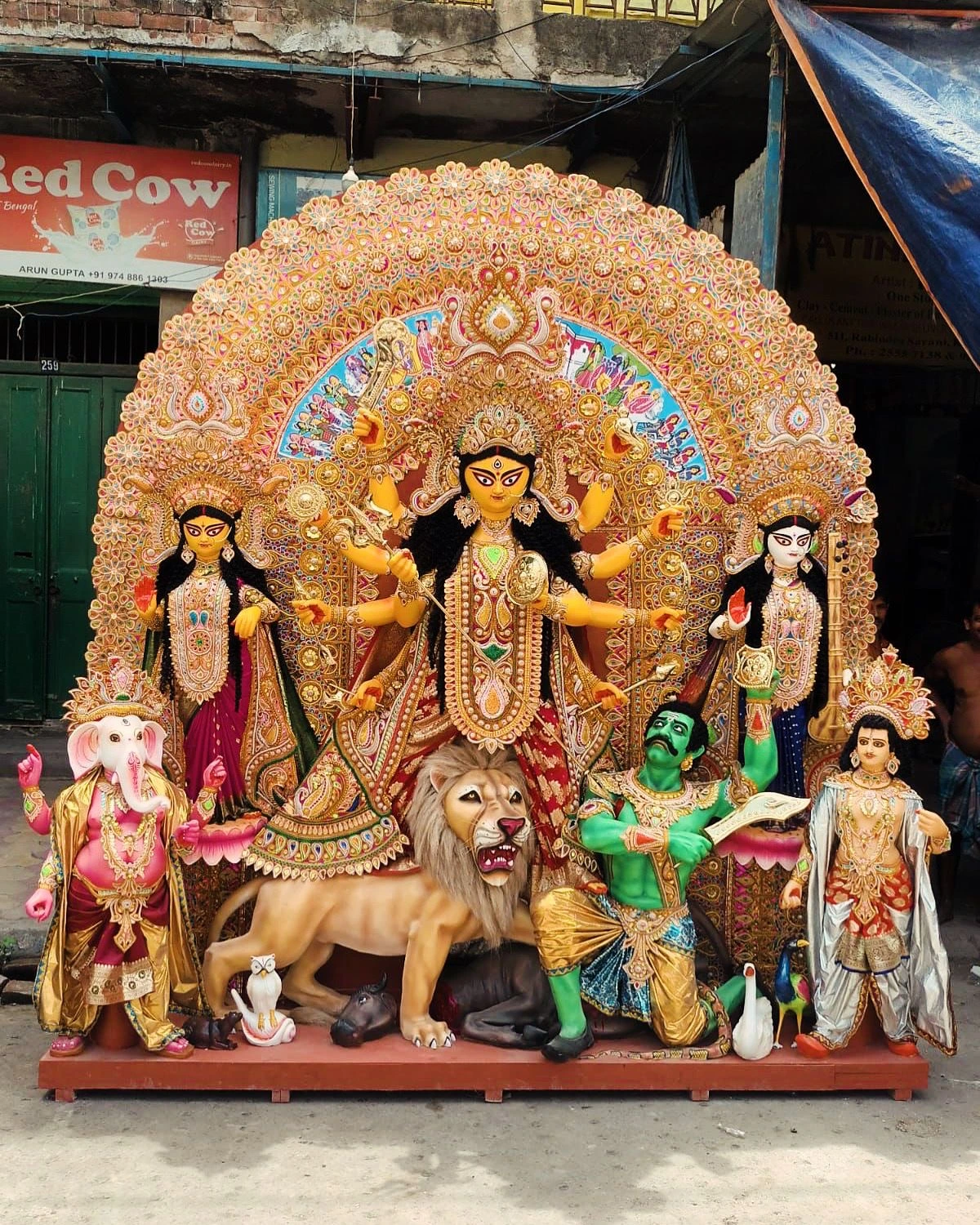 Cultural performance during Durga Puja